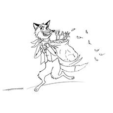 Fantastic Mr. Fox Roald Dahl coloring page