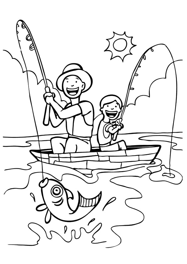 Fisherman-Fishing-With-His-Son