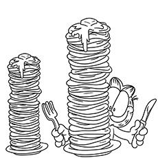 breakfast coloring pages