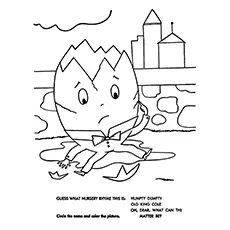 Guess The Rhyme, Humpty Dumpty coloring page_image