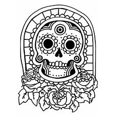 Hawaiian Tiki coloring page