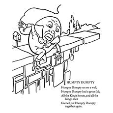 Humpty Dumpty Had A Fall coloring page