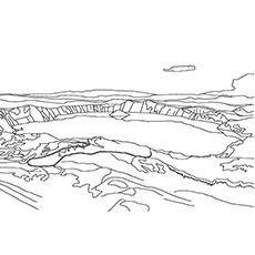 Lake superior coloring page