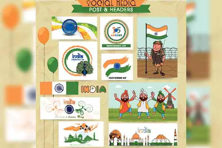 Independence day scrap book activity for kids