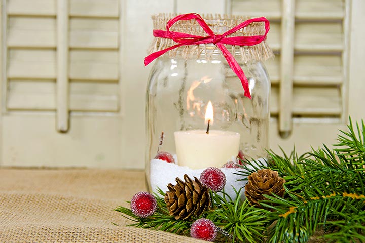 Mason Jar Candles Christmas gift for teens