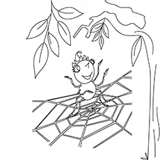 Miss Spider Roald Dahl coloring page_image