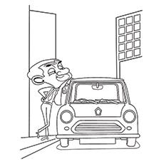 Mr. Bean Coloring Pages - Mr. Bean’s Car