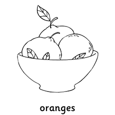 Chinese New Year Oranges coloring page