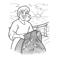 Peter The Fisherman coloring page