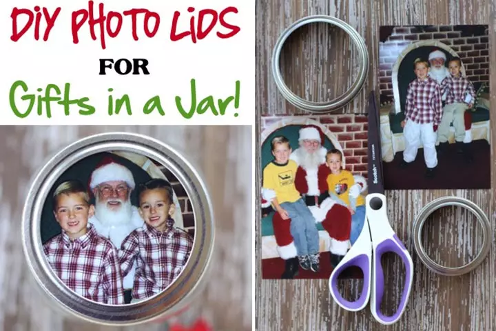 Jar With Photo Lids Christmas gift for teens