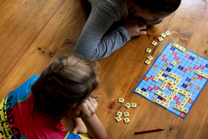 Encourage your child to play word games such as Scrabble