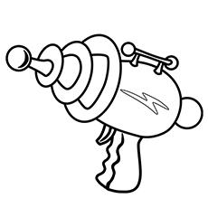 Ray Gun coloring page