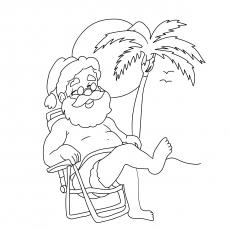 Santa-Chilling-At-The-Beach-17