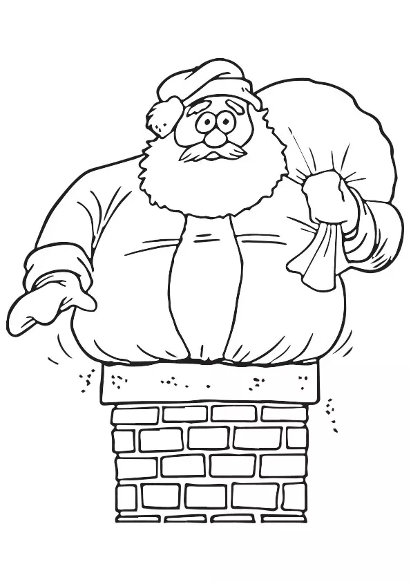 Santa-Stuck-In-The-Chimney