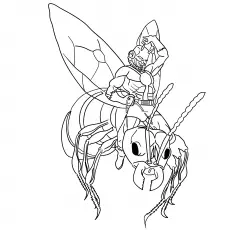 Scott With Antony, Ant Man coloring page_image