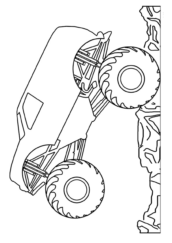 Simple-Monster-Truck-Coloring-Page