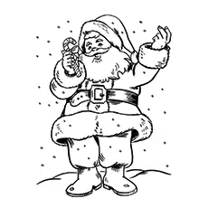 St. Nicholas, Santa Claus coloring page