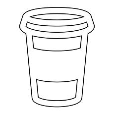 Starbucks coffee coloring page