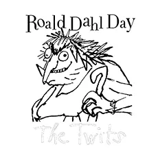The Twits Roald Dahl coloring page_image