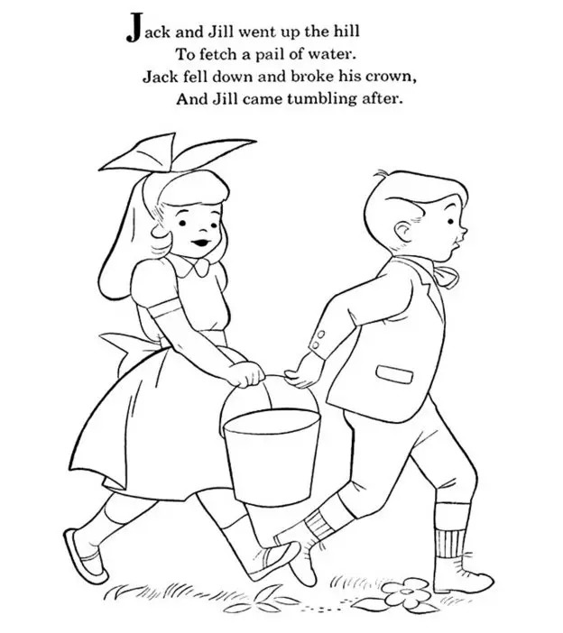 Top 10 Jack And Jill Coloring Pages For Your Little One