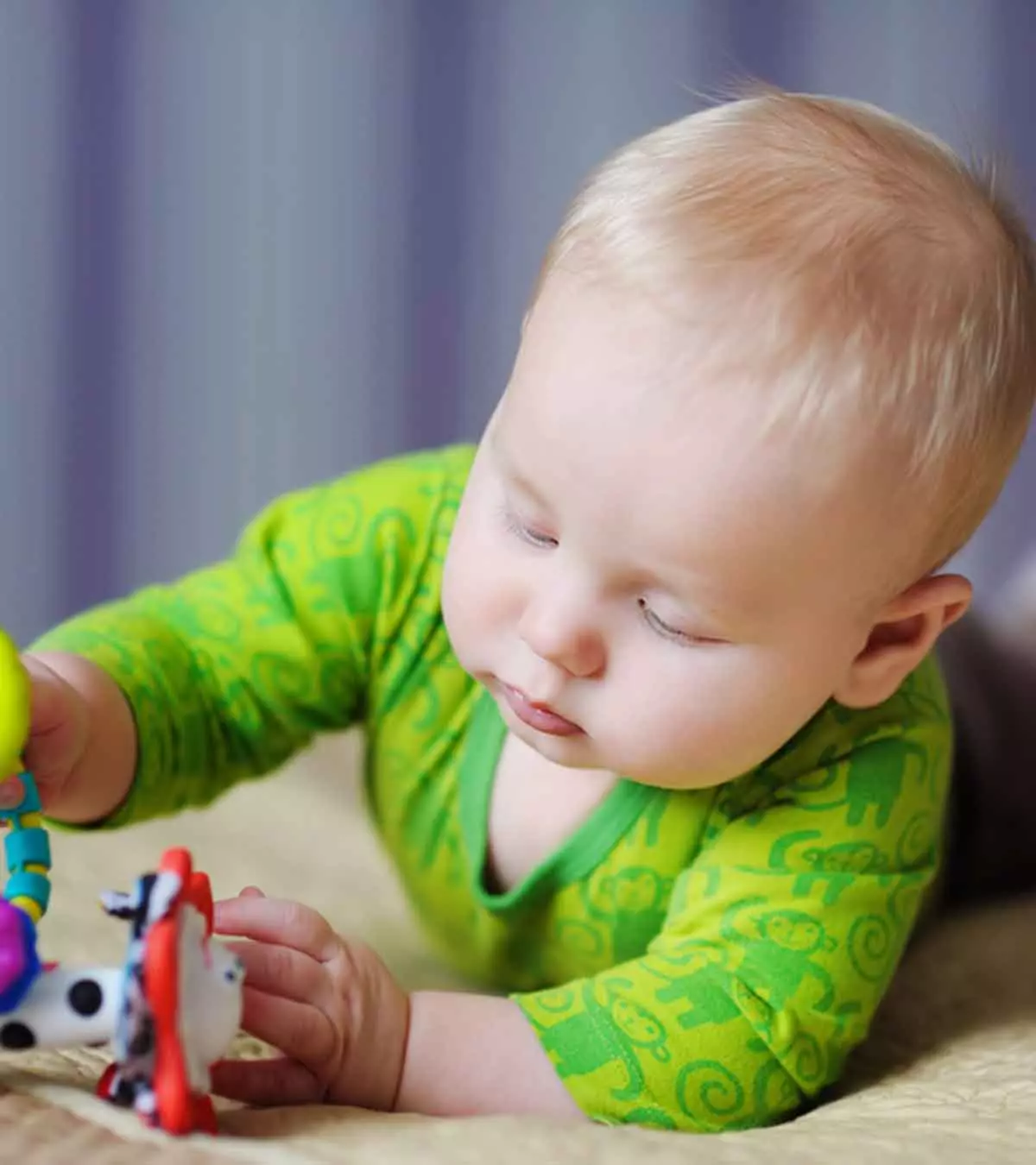 Age-specific toys can keep babies entertained and support baby development.