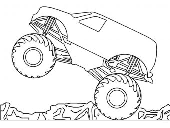 10 Wonderful Monster Truck Coloring Pages For Toddlers