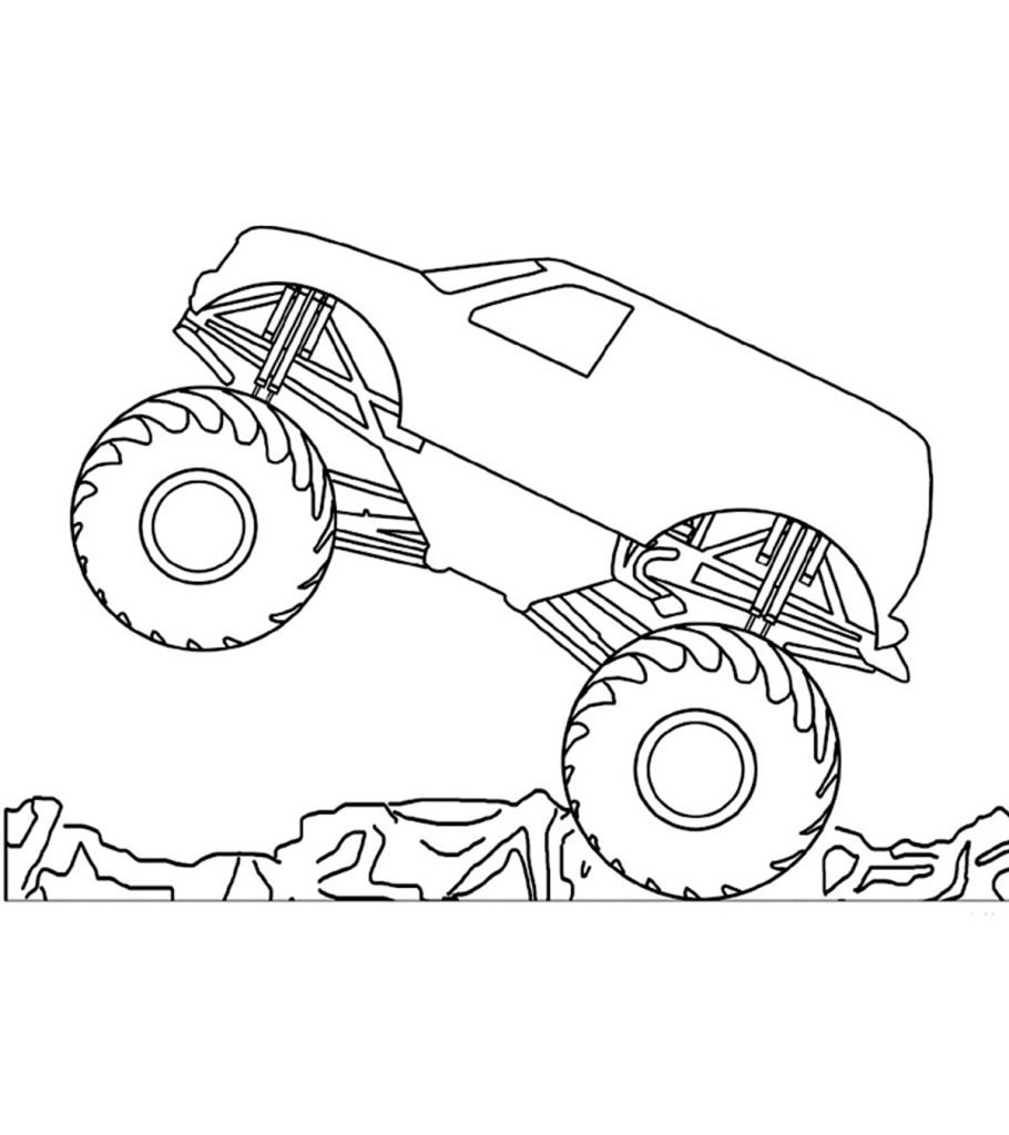 21 Wonderful Monster Truck Coloring Pages For Toddlers