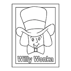 Willy Wonka Roald Dahl coloring page_image