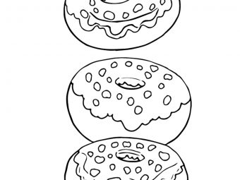 Top 10 Donut Coloring Pages For Your Toddler
