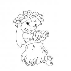 hawaiin coloring pages