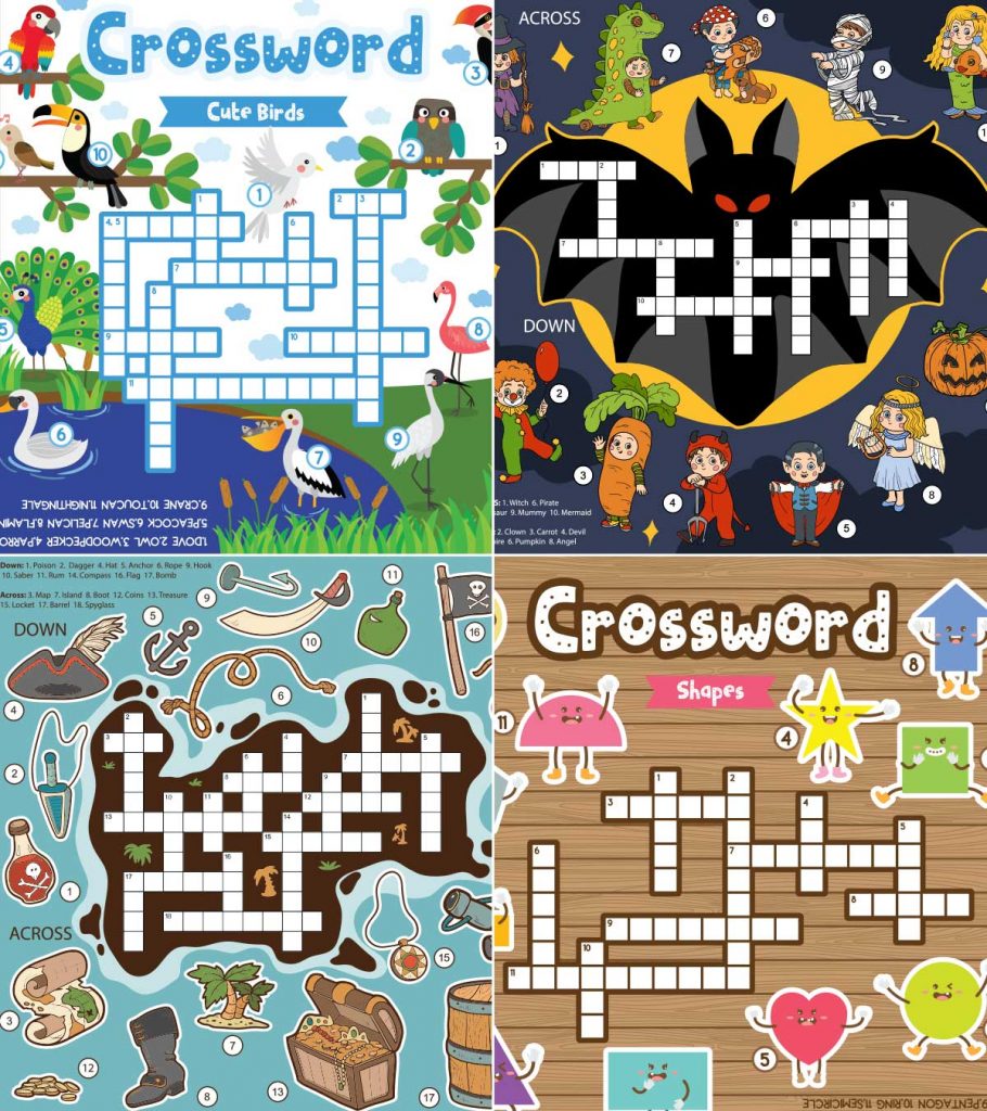 20 Interesting Easy Crossword Puzzles For Kids Of All Ages
