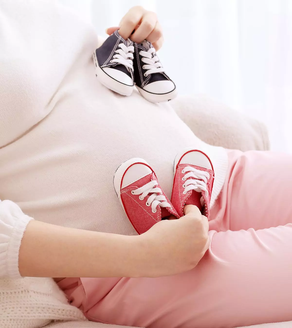 Woman With Early Pregnancy Signs, Highlighting Natural Pregnancy Indicators