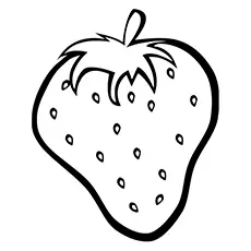 Confusing strawberry coloring page