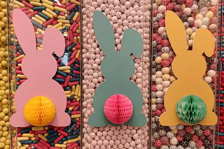 cute bunny cardboard box crafts for kids