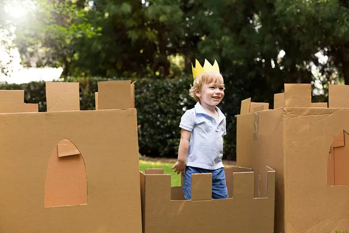 cardboard box castle