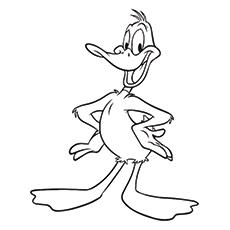 daffy duff coloring pages