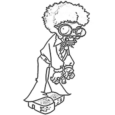 Disco Zombie coloring page_image