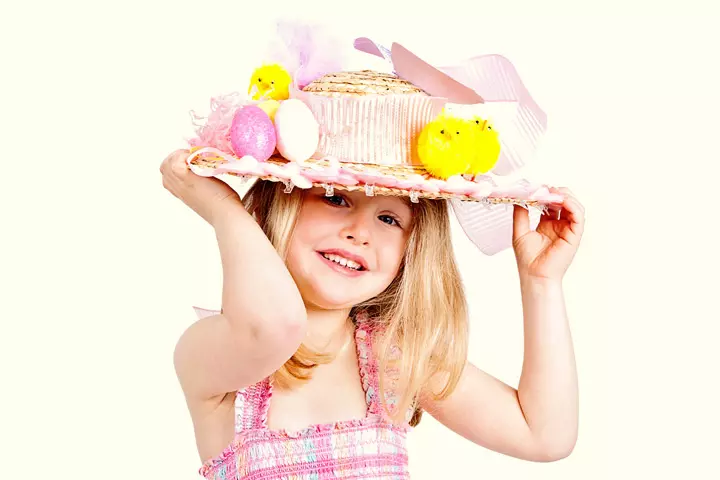 Easter bonnet, easter hat idea for children