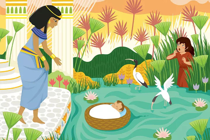 God Protected Baby Moses from Bible stories for children