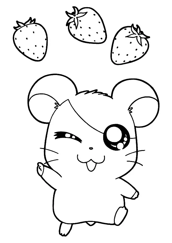 Hamtaro-With-Strawberries