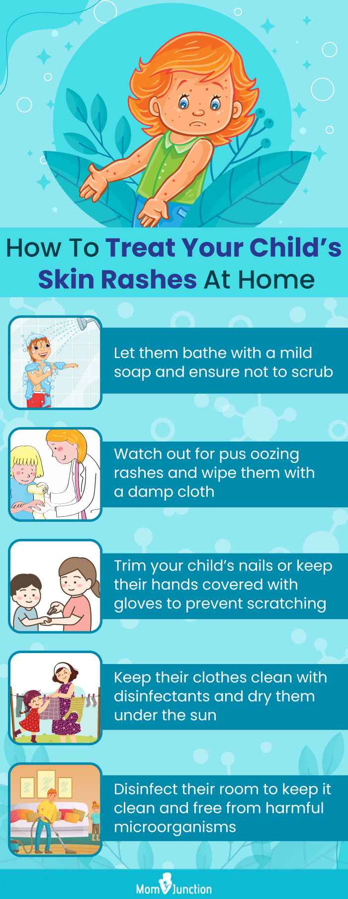 how to treat your child’s skin rashes at home [infographic]