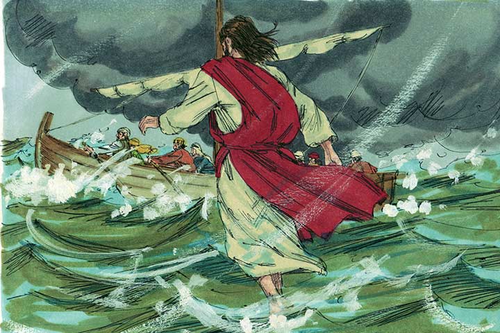 Jesus Walks On Water from Bible stories for children