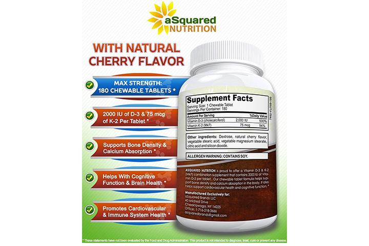 Maximum Strength Vitamin D-3 & K-2 Supplement