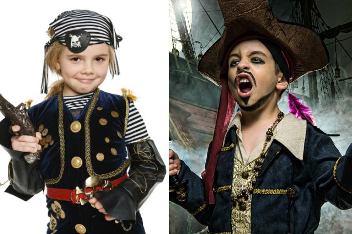 Pirates of the Caribbean fancy dress idea for kids