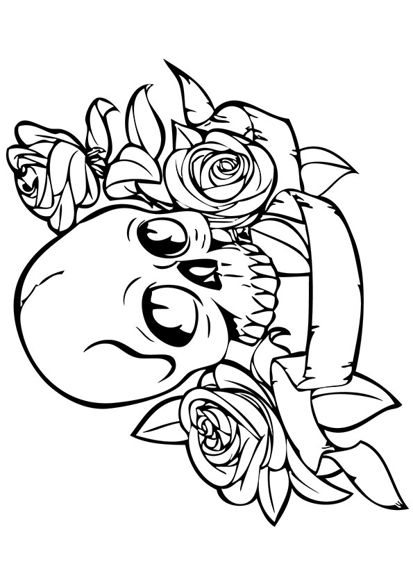Skull-And-Roses-Tattoo