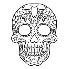 cool skull coloring pages