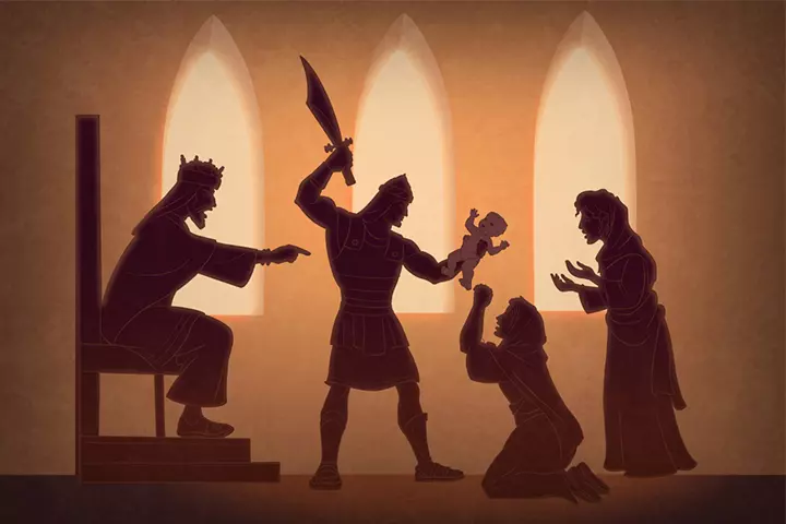 The judgment of King Solomon from Bible stories for children