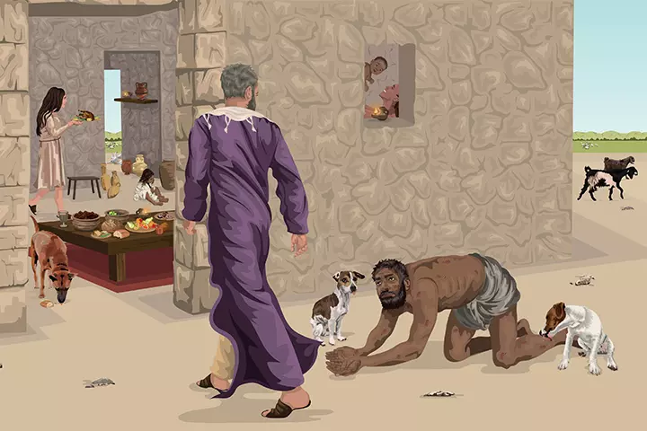 The Rich Man And Lazarus from Bible stories for children