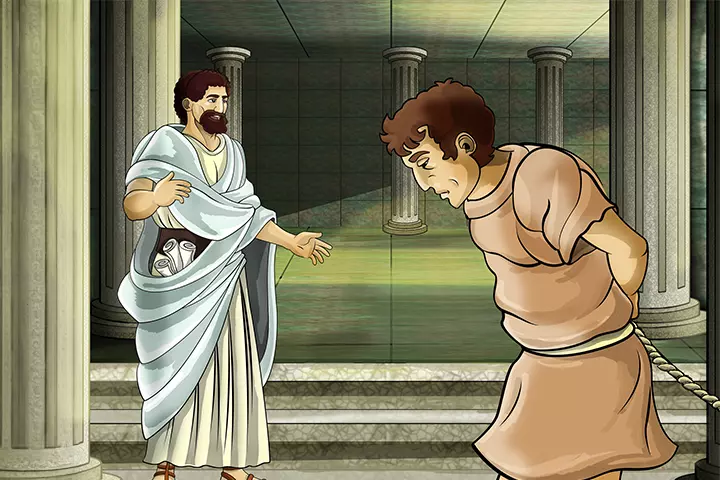 The unforgiving servant’s parable from Bible stories for children