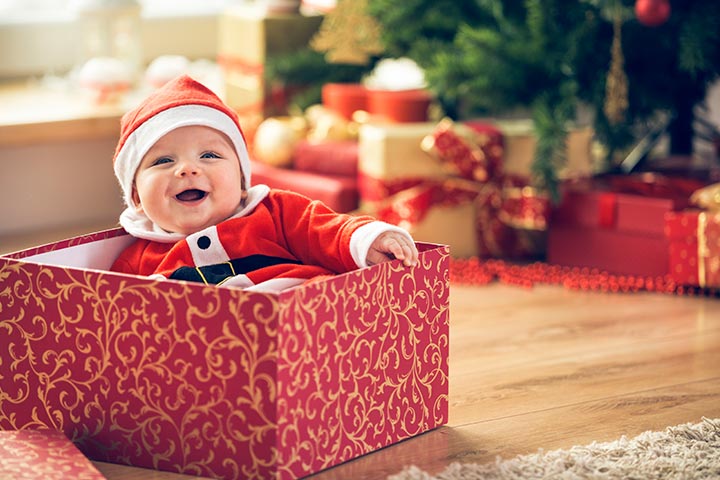 This bundle of joy arrives in a Christmas box